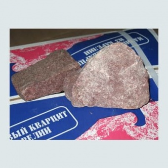 Малиновый кварцит - камень для бани